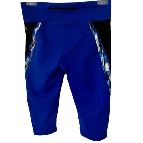 Fabletics Navassa PowerHold Capri Leggings - Blue Black - S - Picture 4 of 12